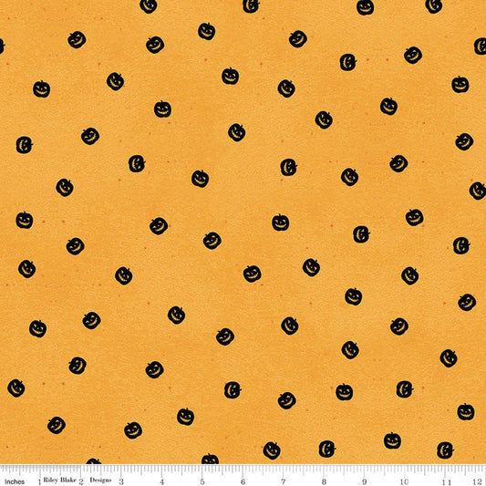 Pumpkin Patch Pumpkin Toss Orange J Wecker Frisch Riley Blake Designs Cotton Fabric RB-C14575-ORANGE