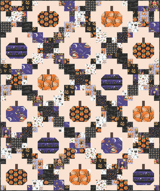 Project - Pumpkin Patches Quilt Moonlit Mischief Mary Engelbreit Free Spirit