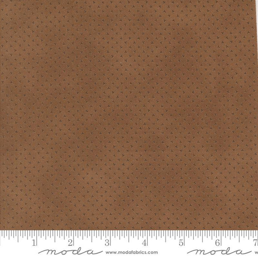 Pumpkin Spice Gatherings Ditsy Dried Leaf Brown Primitive Gatherings Moda Cotton Fabric MD-49296-17