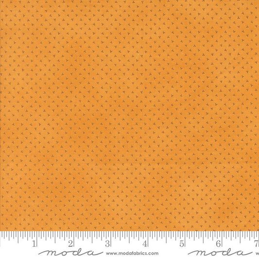 Pumpkin Spice Gatherings Ditsy Moon Beam Yellow Primitive Gatherings Moda Cotton Fabric MD-49296-21