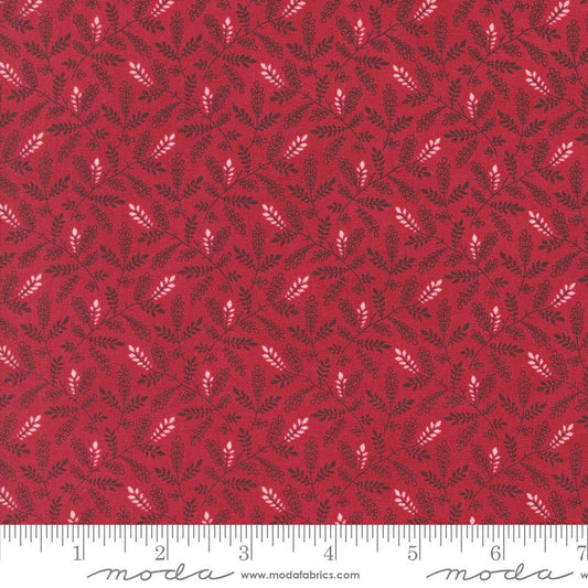 Pumpkin Spice Gatherings Leaf Toss Apple Red Primitive Gatherings Moda Cotton Fabric MD-49297-16