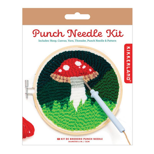 Mushroom Punch Needle Kit Kikkerland