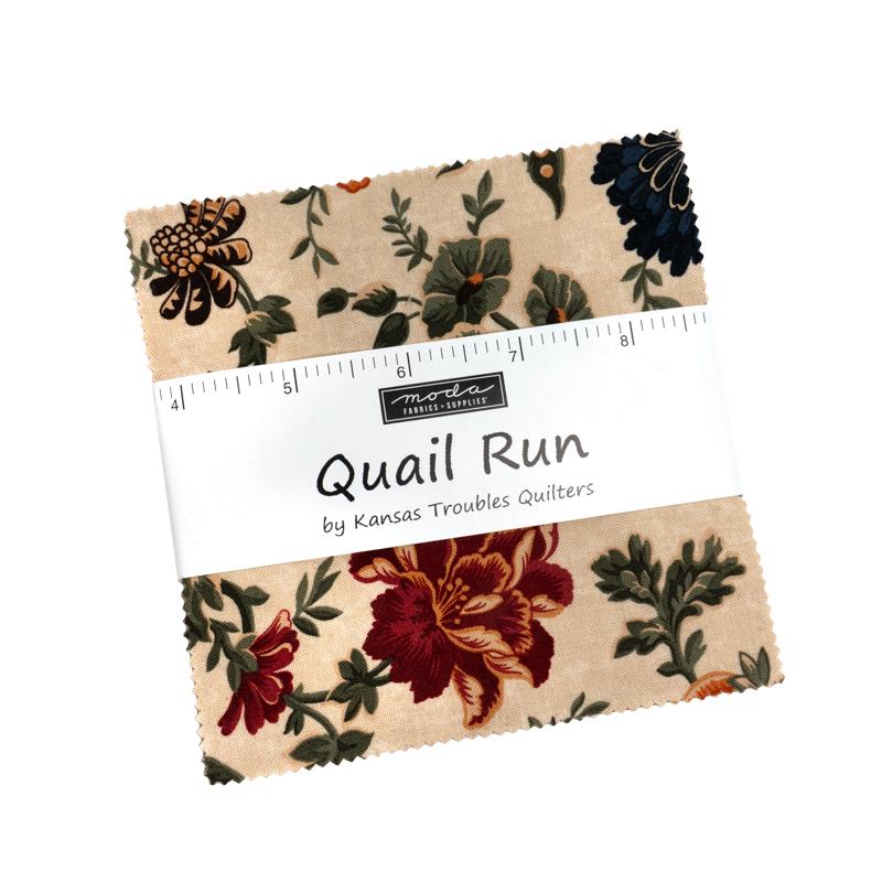 Quail Run 5" Squares Charm Pack 42pcs Kansas Troubles Quilters Moda Cotton Fabric MD-9830PP | US Fabric Shop