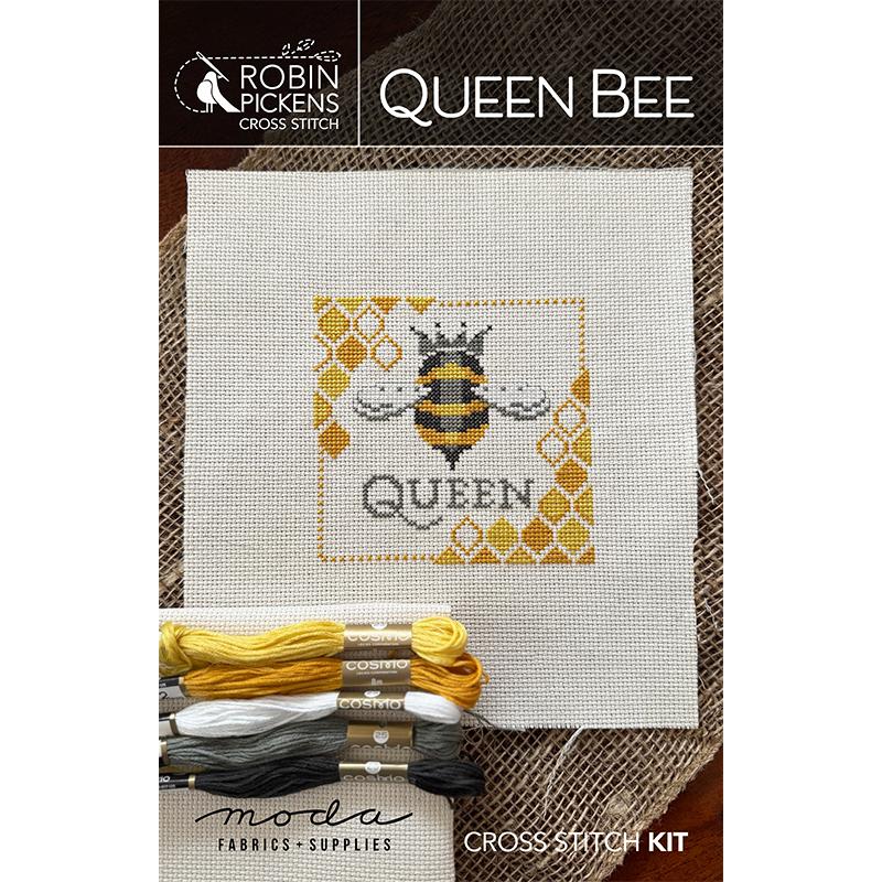 Queen Bee Cross Stitch Kit Robin Pickens Moda MD-KITCS101