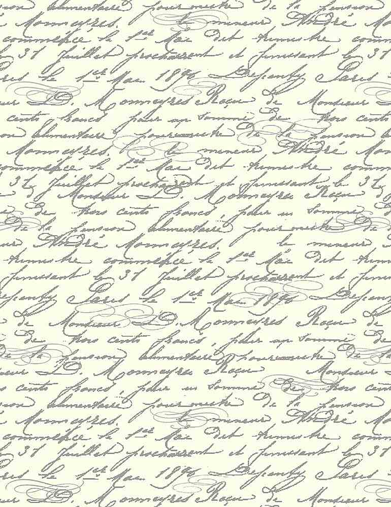 Queen Bee Script Text Cream Timeless Treasures Cotton Fabric
