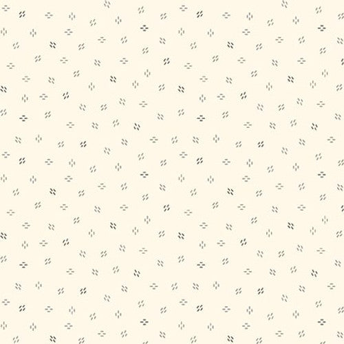 Quiet Grace Little Lines Cream Kim Diehl Henry Glass Cotton Fabric