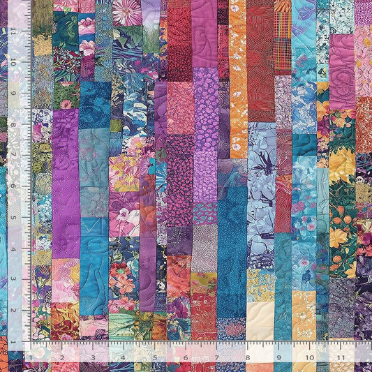 Quilt Patch 108" Wide Backing Timeless Treasures Cotton Fabric TT-XQUILT-CD4089-MULTI