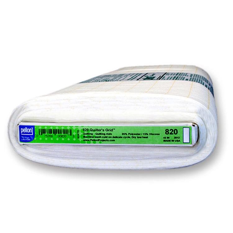 Quilters 1" Grid Fusible 44" White Pellon PELLON-820 Sold By Yard