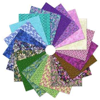 Quilters Linen Garden Walk 5" Squares RK Studios  Robert Kaufman Cotton Fabric RK-CHS-1401-42
