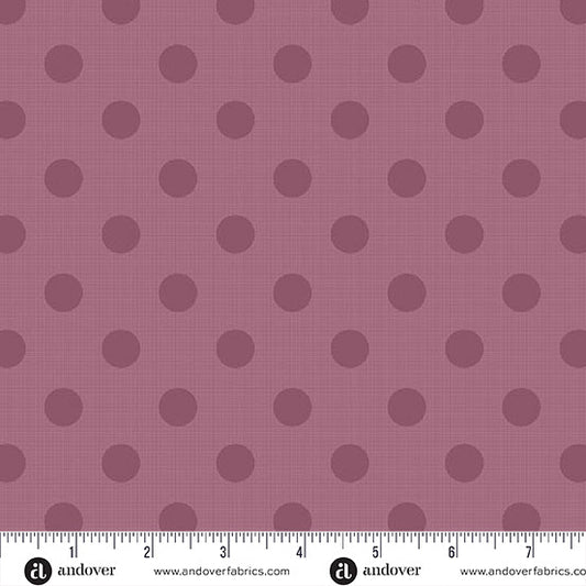 Quiltessential Large Dot Preserves Purple Laundry Basket Quilts Andover Cotton Fabric AF-A1674-P