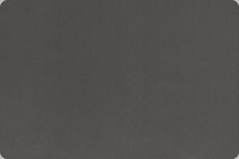 Quilting Cuddle Solid Charcoal Gray Shannon Fabrics Polyester Minky Fabric SF-QCCHARCOAL