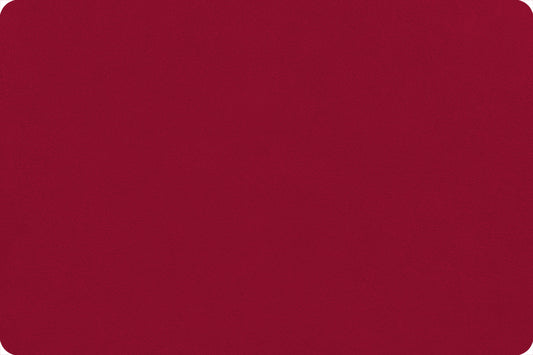 Quilting Cuddle Solid Scarlet Red Shannon Fabrics Polyester Minky Fabric SF-QCSCARLET