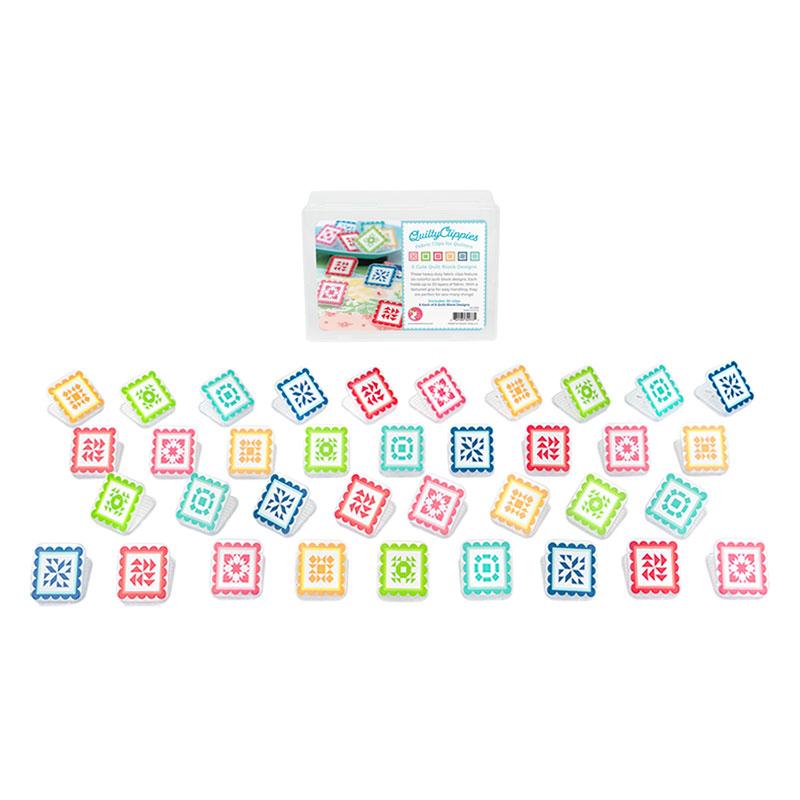 QuiltyClippies Fabric Clips Kimberly Jolly Its Sew Emma ISE-7026