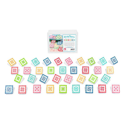 QuiltyClippies Fabric Clips Kimberly Jolly Its Sew Emma ISE-7026