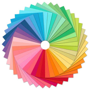 Kona New Bright Palette 5" Squares 41pcs Robert Kaufman Cotton Fabric RK-CHS-137-41