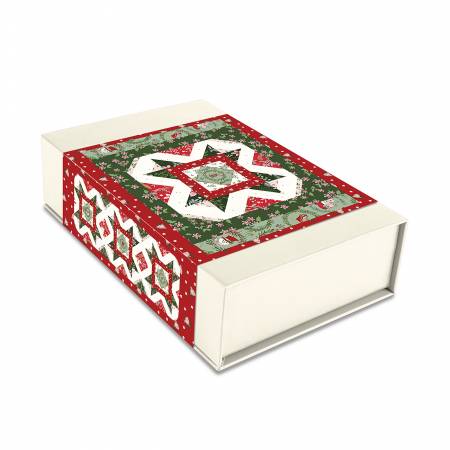A Little Christmas Runner Kit 18"x60" Mistletoe & Holly Beverly McCullough Flamingo Toes Riley Blake RB-KT-16400