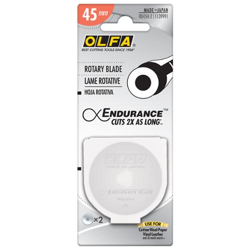 RB45H-2 Endurance Blade 2ct Rotary Cutter OLFA Olfa-1139991