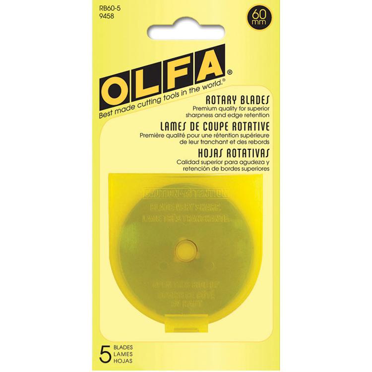 RB60-5 60MM Rotary Blade 5ct OLFA