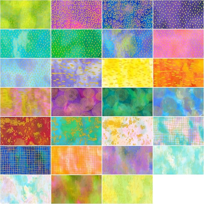 Chromaticity Metallic 5" Squares Studio RK Collection Robert Kaufman Cotton Fabric RK-CHS-1177-42