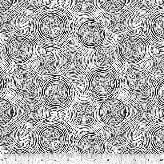 Radiance Basics Black on White Whistler Studios Windham Fabrics Cotton Fabric WF-53727-53
