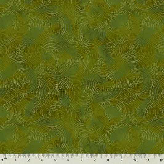 Radiance Basics Moss Green Whistler Studios Windham Fabrics Cotton Fabric WF-53727-12