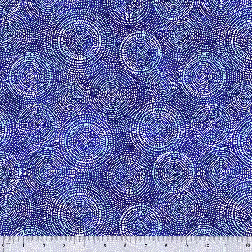 Radiance Basics Royal Blue Whistler Studios Windham Fabrics Cotton Fabric WF-53727-28
