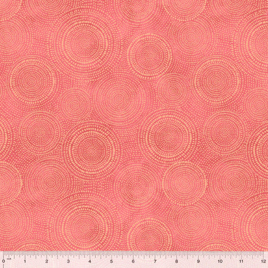 Radiance Basics Salmon Pink Whistler Studios Windham Fabrics Cotton Fabric WF-53727-1