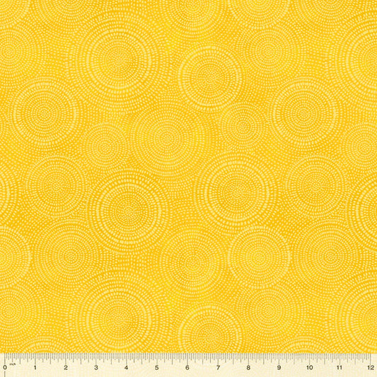 Radiance Basics Yellow Whistler Studios Windham Fabrics Cotton Fabric WF-53727-9