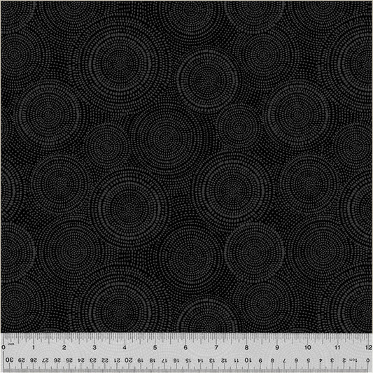 Radiance FLANNEL Onyx Black Whistler Studios Windham Cotton FLANNEL Fabric WF-53727F-80