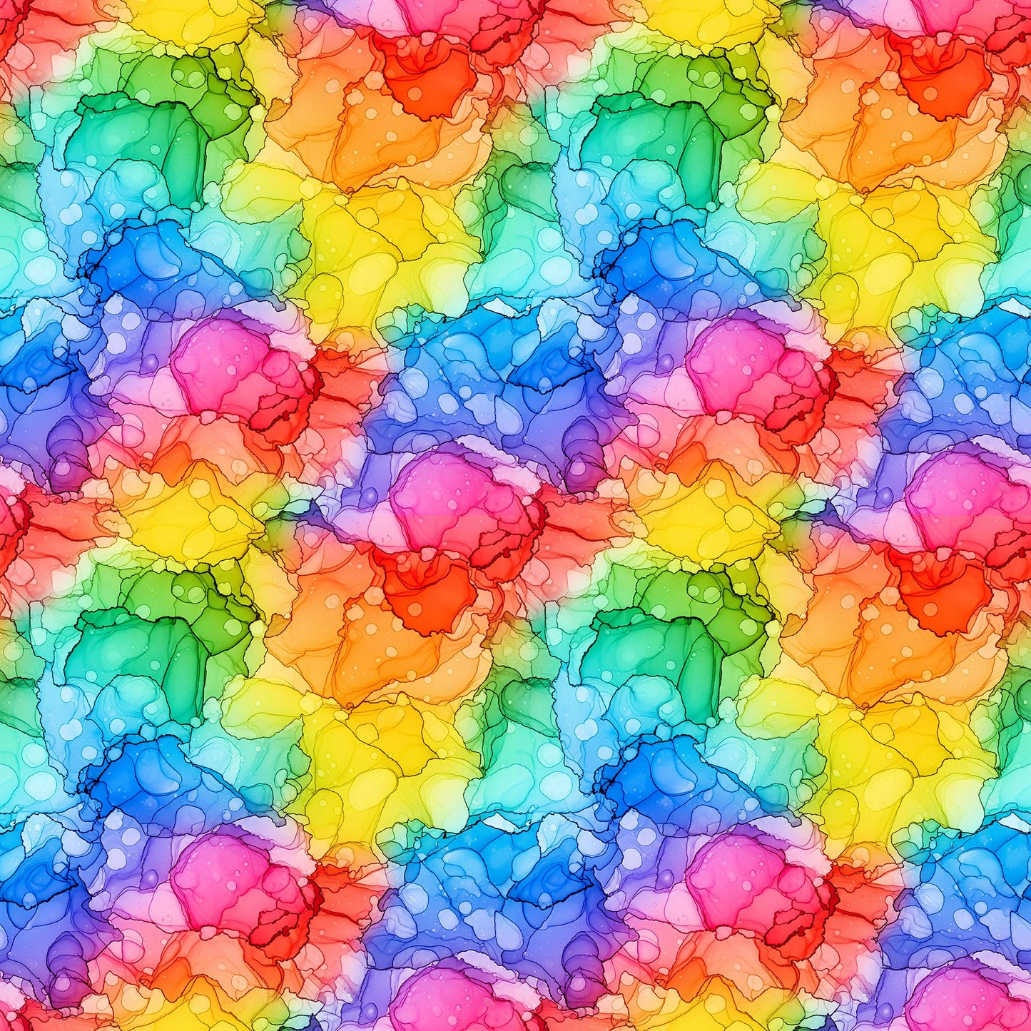 Radiant Rhapsody Spotted Multi Patrick Lose Northcott Cotton Fabric NC-PL-10731-100