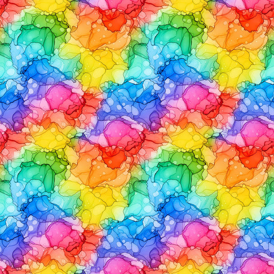 Radiant Rhapsody Spotted Multi Patrick Lose Northcott Cotton Fabric NC-PL-10731-100