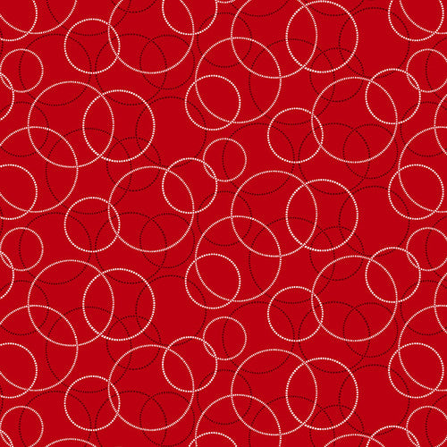 Raspberry Ripple Circles Red Judy Gauthier Studio E Cotton Fabric – US ...