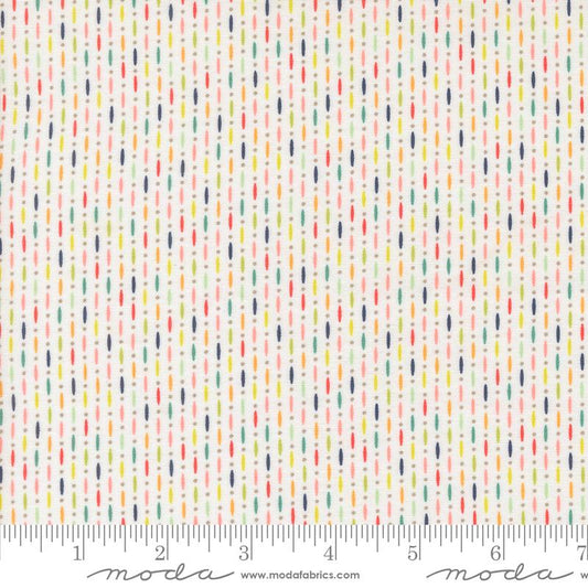 Raspberry Summer Beaded Blenders Cloud Multi Sherri & Chelsi Moda Cotton Fabric MD-37696-11