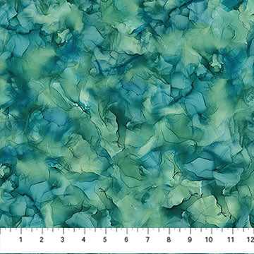 Raven's Call Teal Texture Dark Teal Deborah Edwards Melanie Samra Northcott Fabrics Cotton Fabric NC-DP28953-68