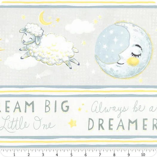 Reach for the Stars Large All Over Gray Michael Davis Wilmington Prints Cotton Fabric