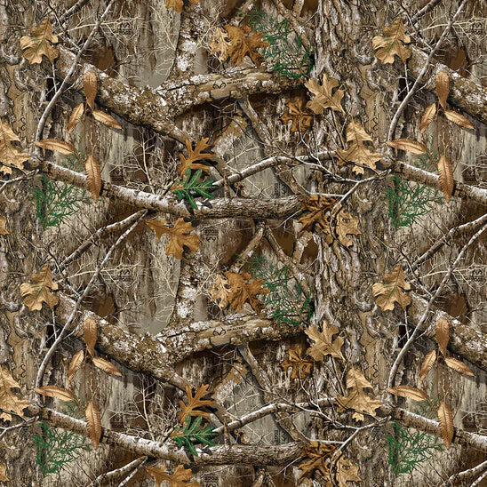 Realtree Edge Camouflage Brown Sykel Cotton Fabric SYK-10286-Realtree