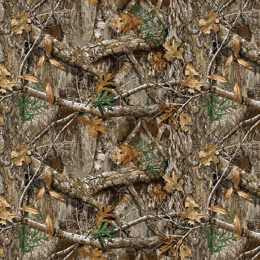 Realtree Edge Camouflage Brown Sykel Cotton Fabric SYK-10286-Realtree