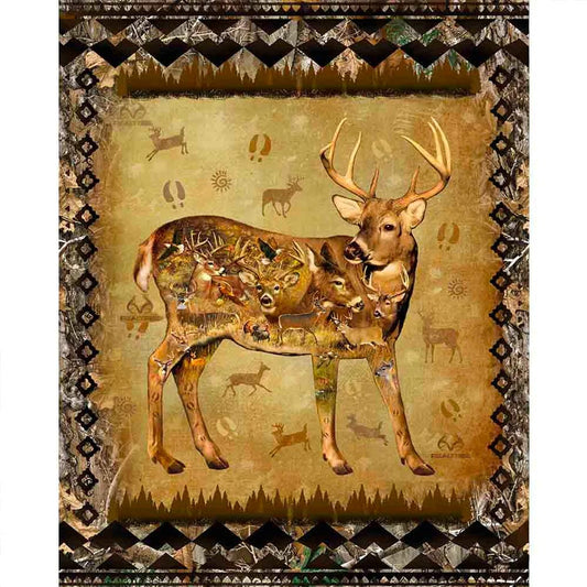 Realtree Real Tree Edge Lodge Panel 36" Camo Print Concepts Cotton Fabric Realtree-10366
