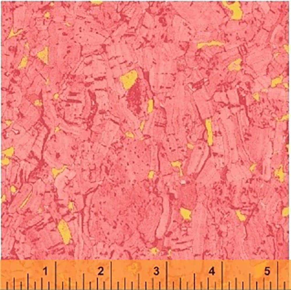 Recorked Flamingo Pink Metallic Cotton Fabric