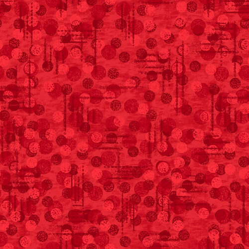 Red Tonal Texture Blender Jot Dot Blank Cotton Fabric