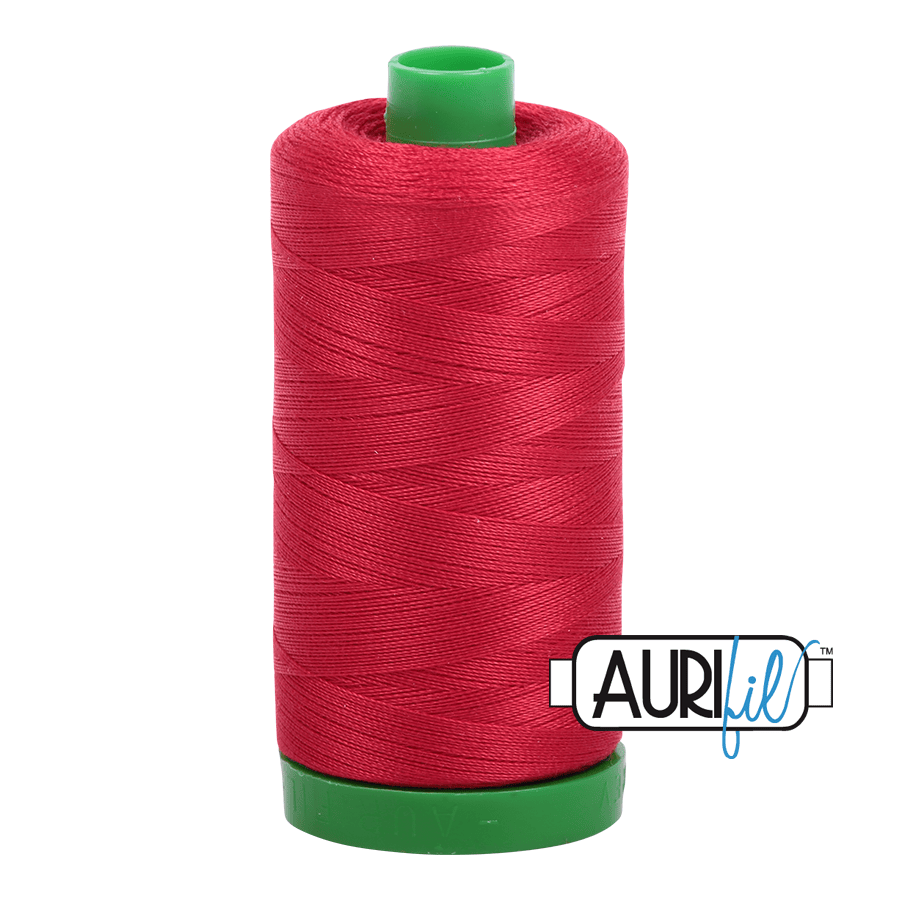 Red 40 wt 1094 yd Large Spool Aurifil Cotton Quilting Thread AF-MK40SC6-2250
