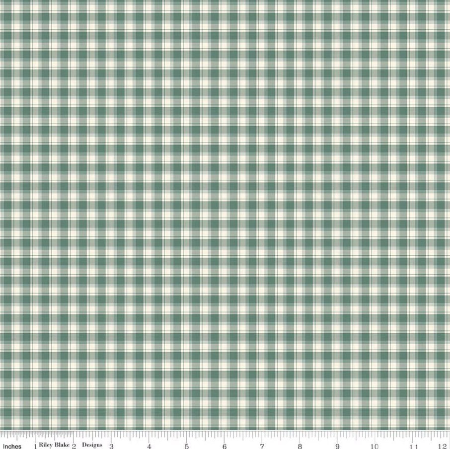 Renew Plaid Aqua Sandy Gervais Riley Blake Designs Cotton Fabric RB-C17284-AQUA