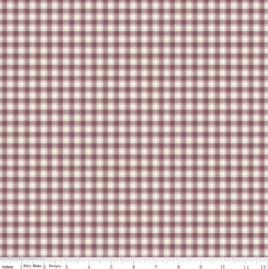 Renew Plaid Purple Sandy Gervais Riley Blake Designs Cotton Fabric RB-C17284-PURPLE