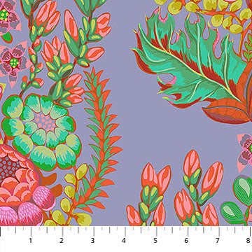 Rhapsody Mosaic in Outstretched Periwinkle Purple Anna Maria Parry Northcott Cotton Fabric NC-AMT170-45V