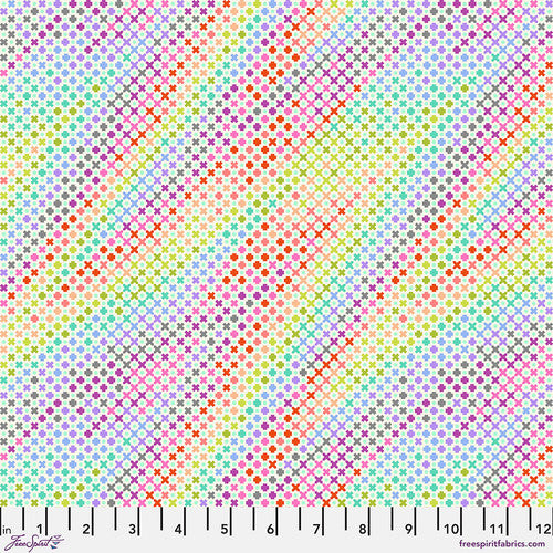 Roar! Northern Lights Mint Multi Tula Pink Free Spirit Cotton Fabric