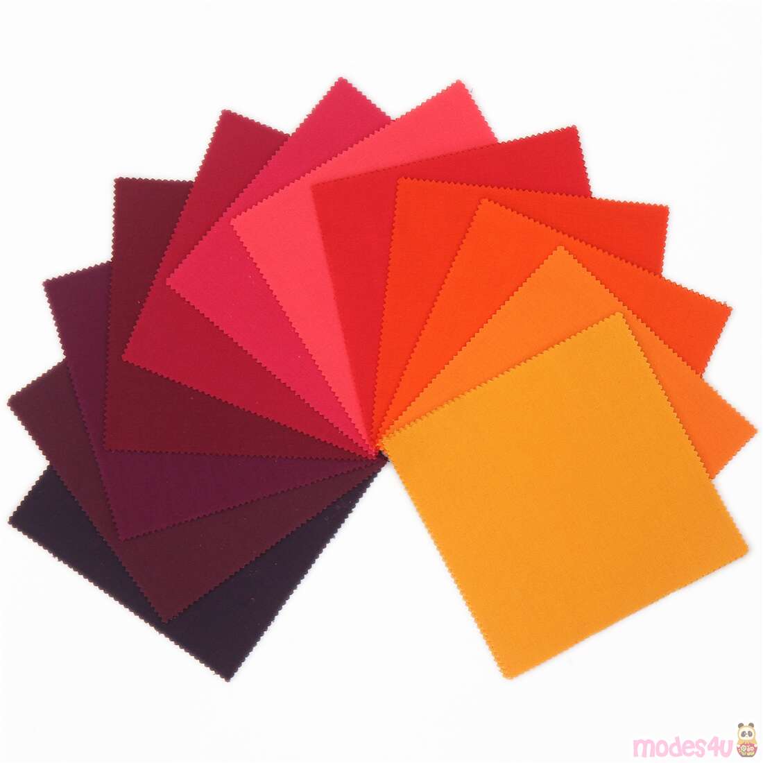 Kona Birds of Paradise Palette 5" Squares 42pcs Robert Kaufman Cotton Fabric RK-CHS-723-42