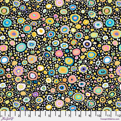 Roman Glass Contrast Black August 2023 Kaffe Fassett Collective Free Spirit Cotton Fabric