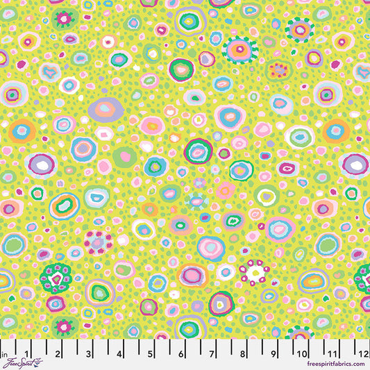 Roman Glass in Lime Classics designed by Kaffe Fassett Collective for Free Spirit 44 inches wide 100% Cotton Quilting Fabric FS-PWGP001.LIME