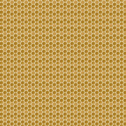Royal Jelly Honeycomb Honey Yellow Jane Archer Blank Quilting Fabric Cotton Fabric