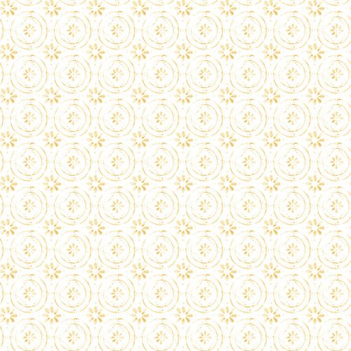 Royal Jelly Set Floral Circles Ivory Jane Archer Blank Quilting Fabric Cotton Fabric